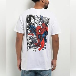 men’s huf x marvel spiderman tee